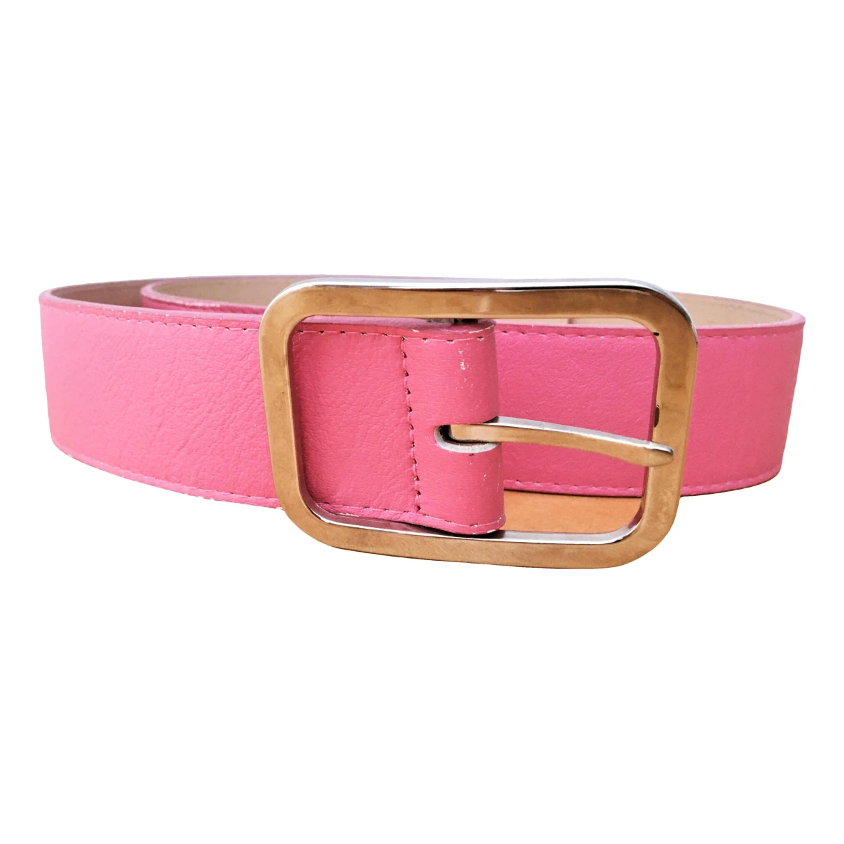 Pre-owned Tommy Hilfiger Leather Belt In Pink