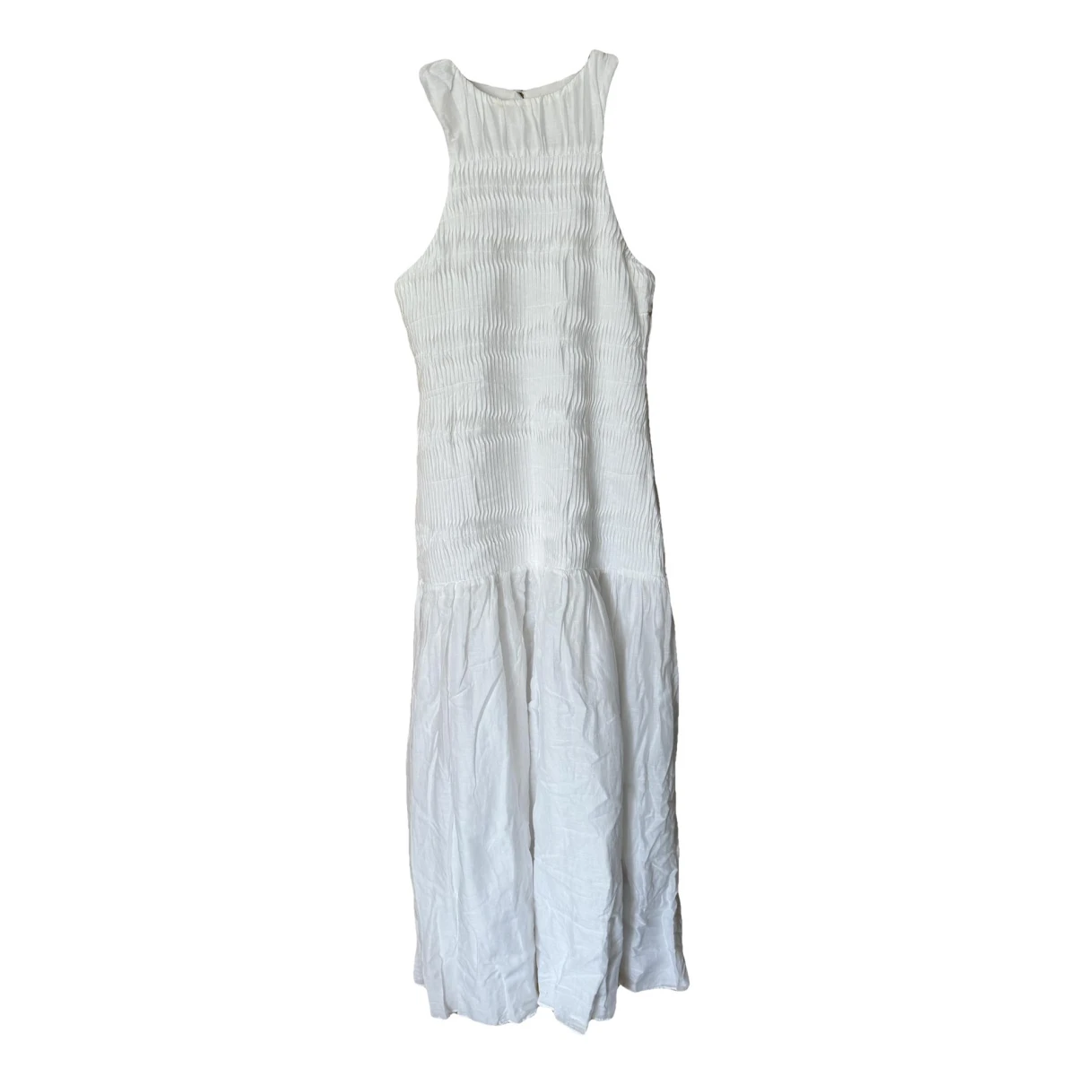 Pre-owned Sir Mid-length Dress In White