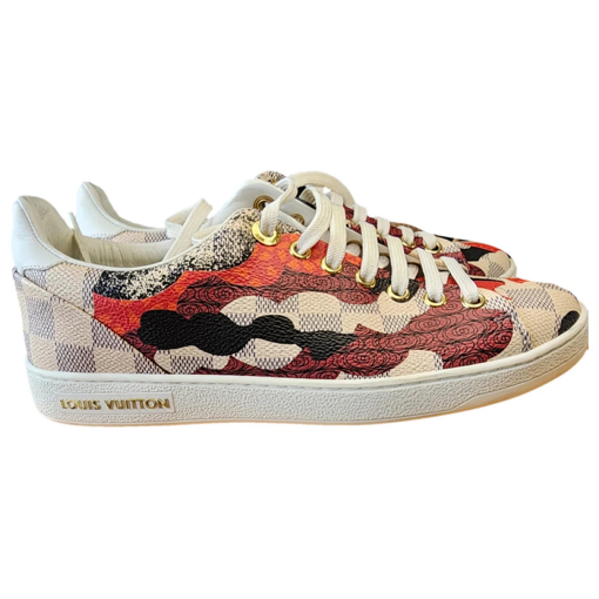 Pre-owned Louis Vuitton Cloth Trainers In Multicolour