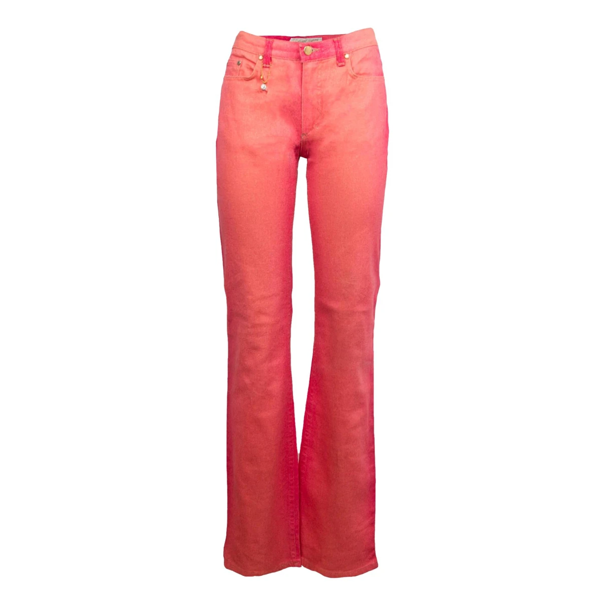 Pre-owned Roberto Cavalli Large Pants In Pink