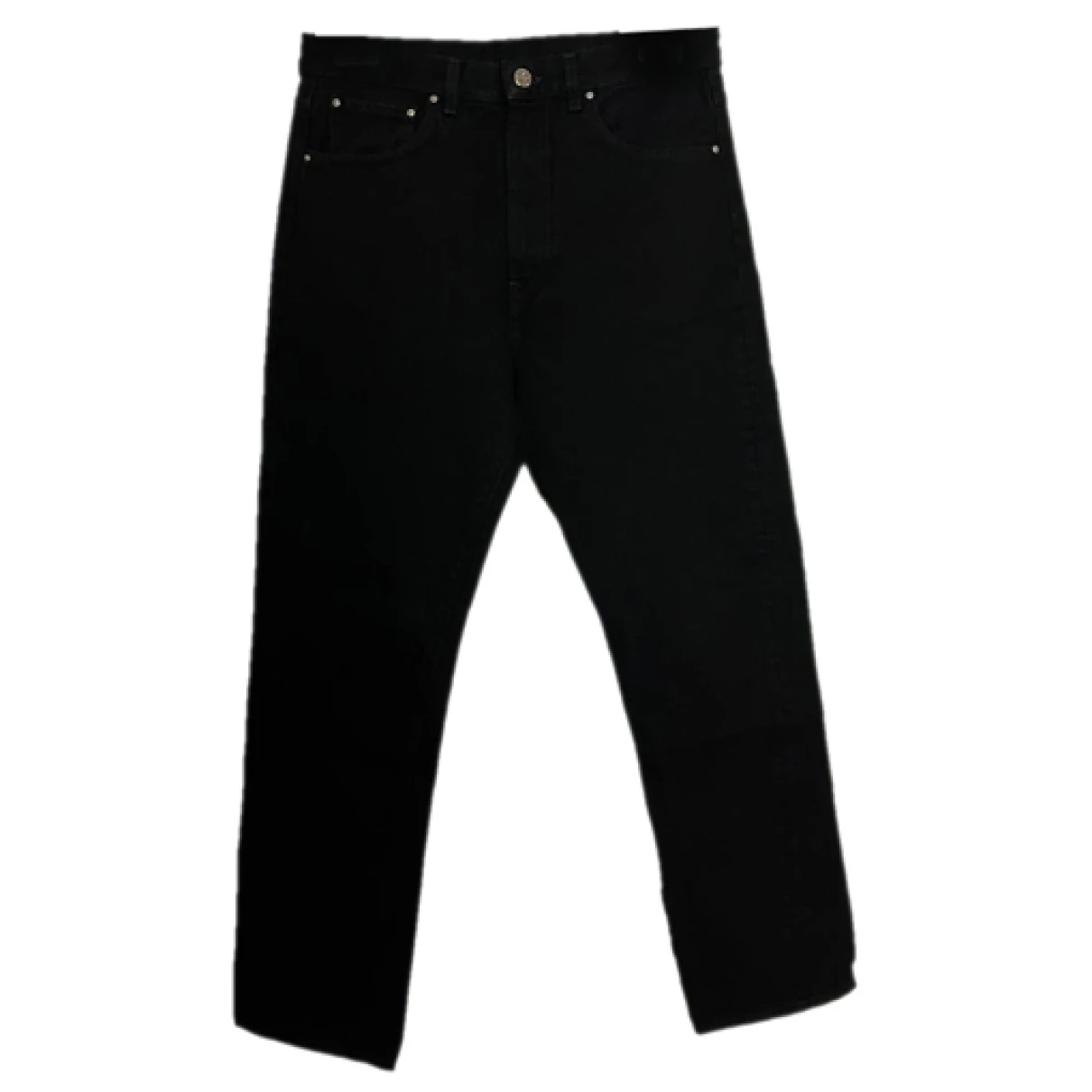 Pre-owned Totême Original Boyfriend Jeans In Black