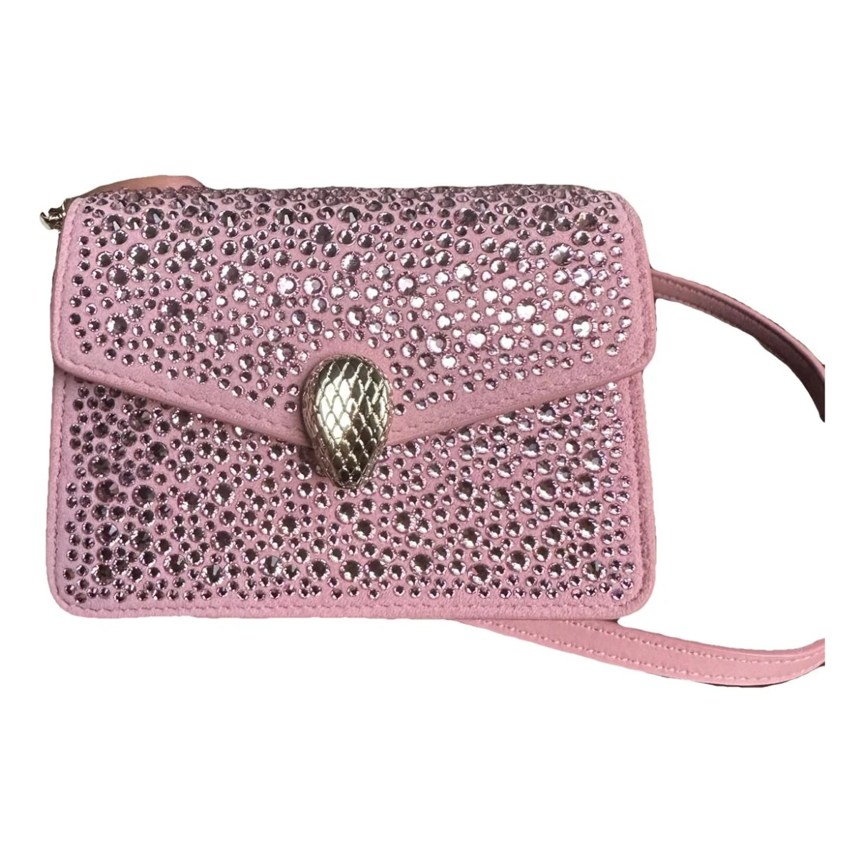 Pre-owned Bvlgari Serpenti Leather Handbag In Pink