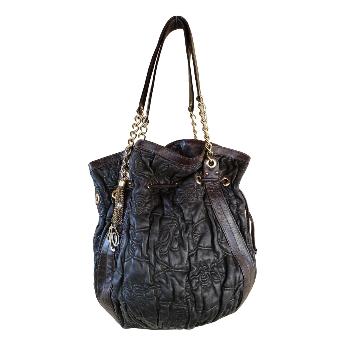 Pre-owned Blumarine Leather Handbag In Brown