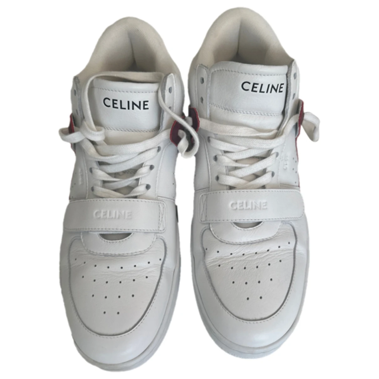 Pre-owned Celine Ct-02 Leather Trainers In Multicolour