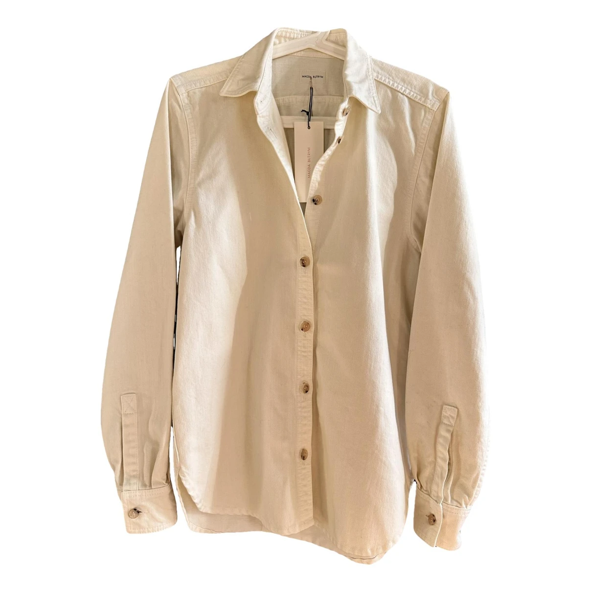 Pre-owned Magda Butrym Jacket In White