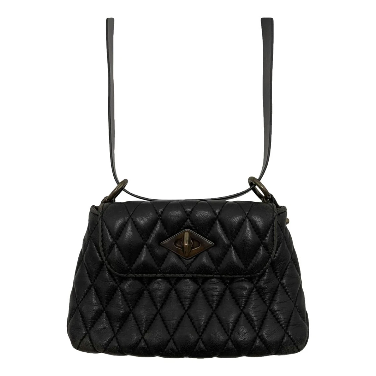 Pre-owned Ballantyne Leather Crossbody Bag In Black