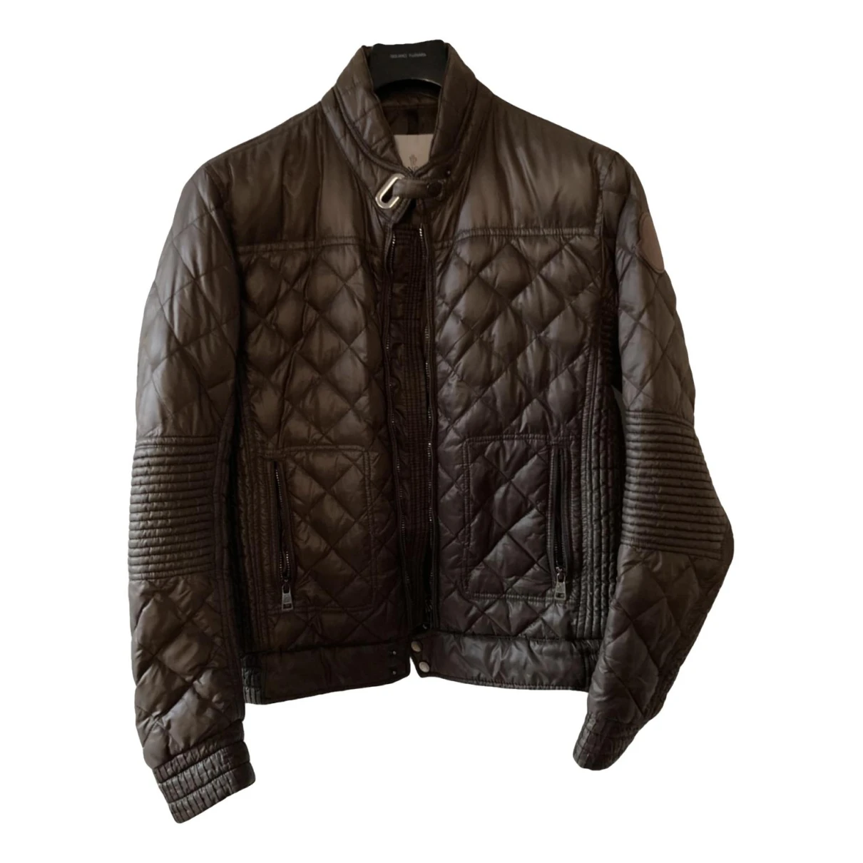 Pre-owned Moncler Vest In Brown