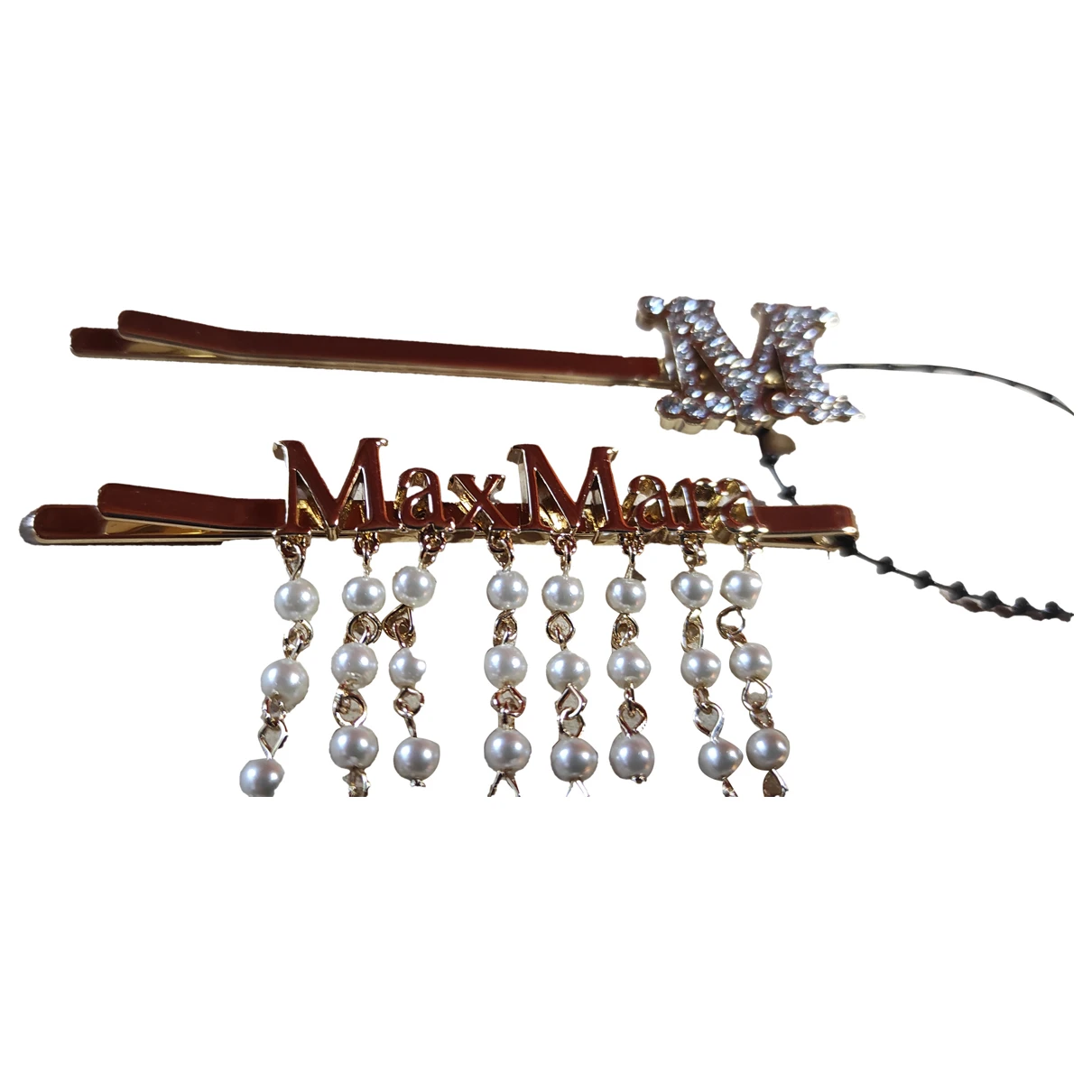 Pre-owned Max Mara Hair Accessory In Gold