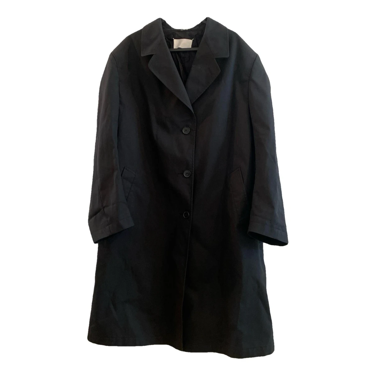 Pre-owned Maison Margiela Trench Coat In Black