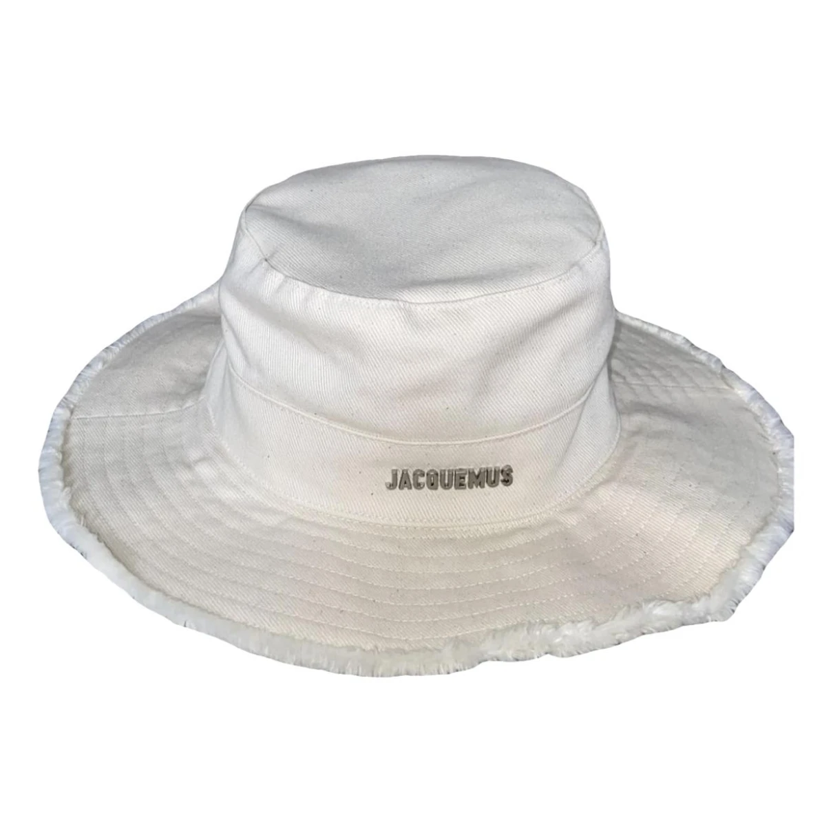 Pre-owned Jacquemus Le Bob Artichaut Hat In White
