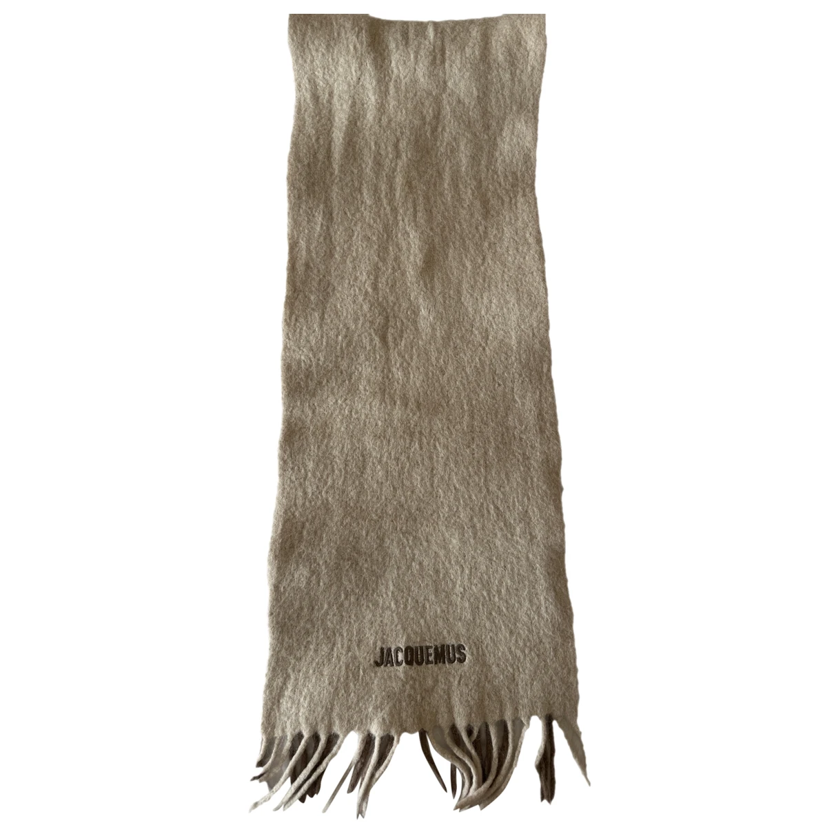 Pre-owned Jacquemus Wool Scarf In Beige