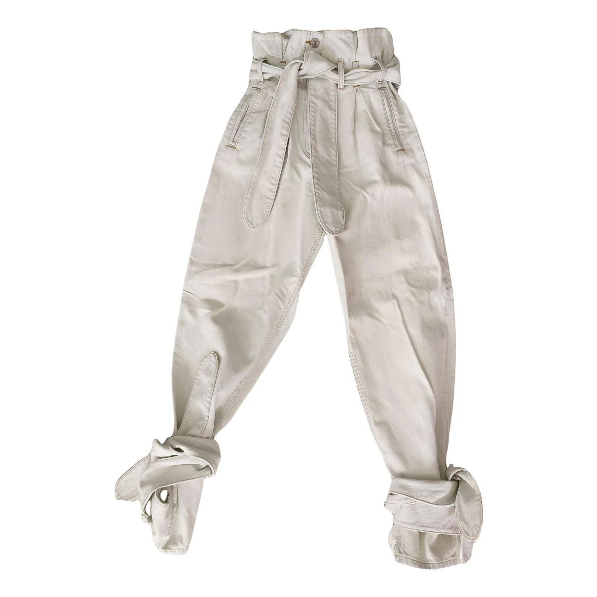 Pre-owned Attico Jeans In White