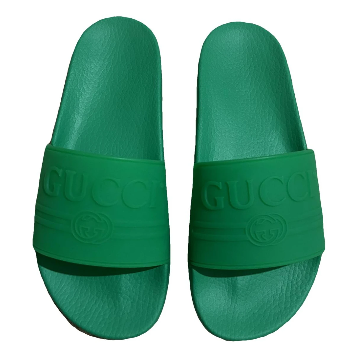 Pre-owned Gucci Sandals In Green