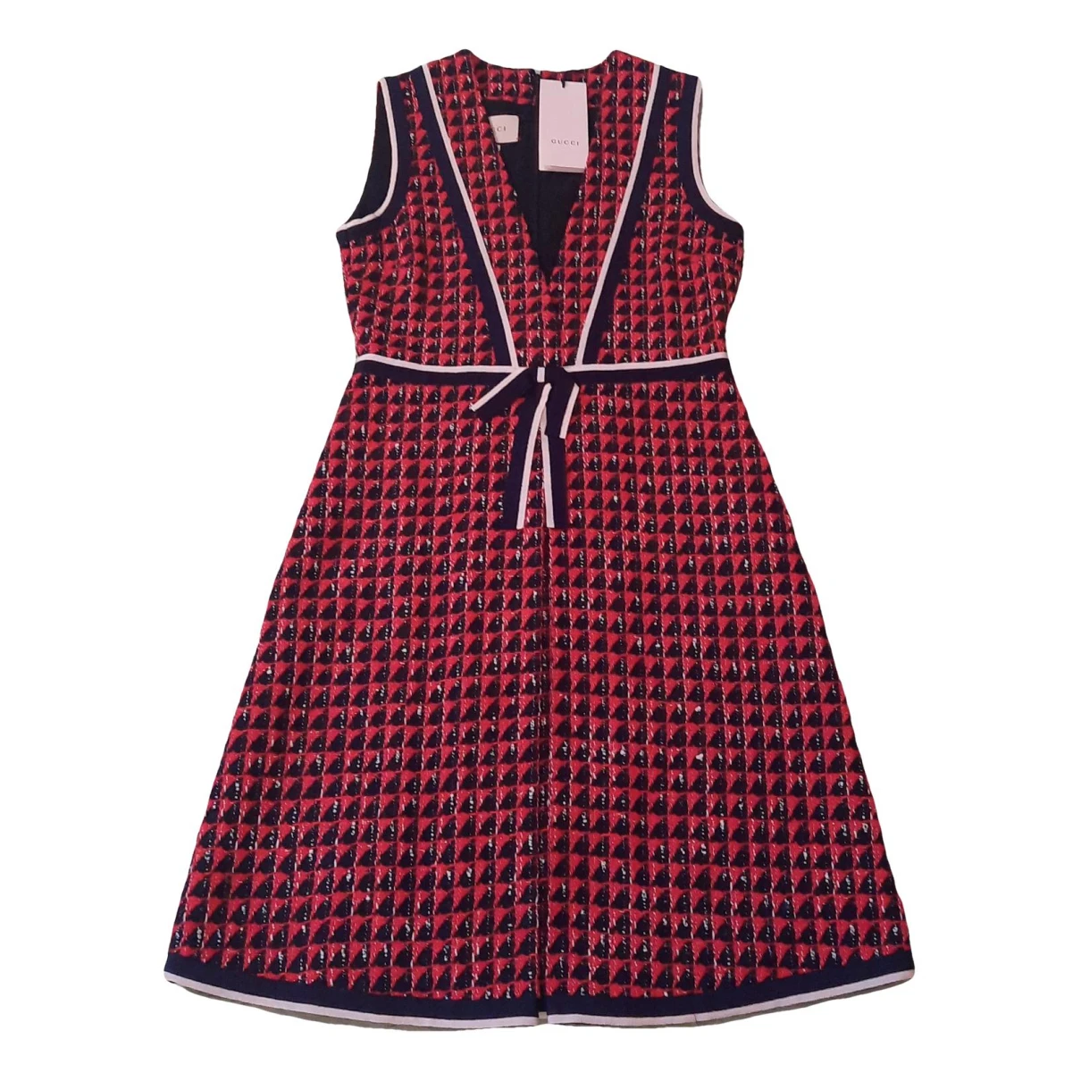 Pre-owned Gucci Tweed Mid-length Dress In Other