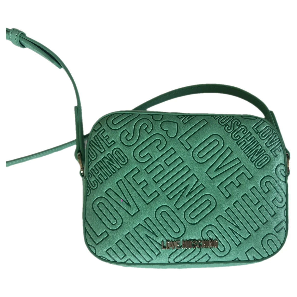 Pre-owned Moschino Love Crossbody Bag In Green
