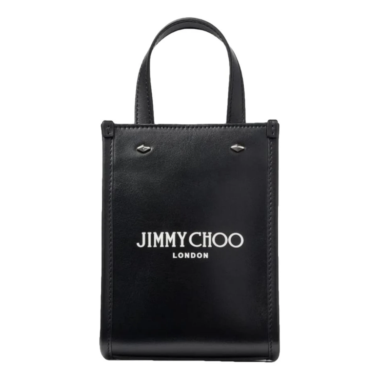 Pre-owned Jimmy Choo Leather Crossbody Bag In Black