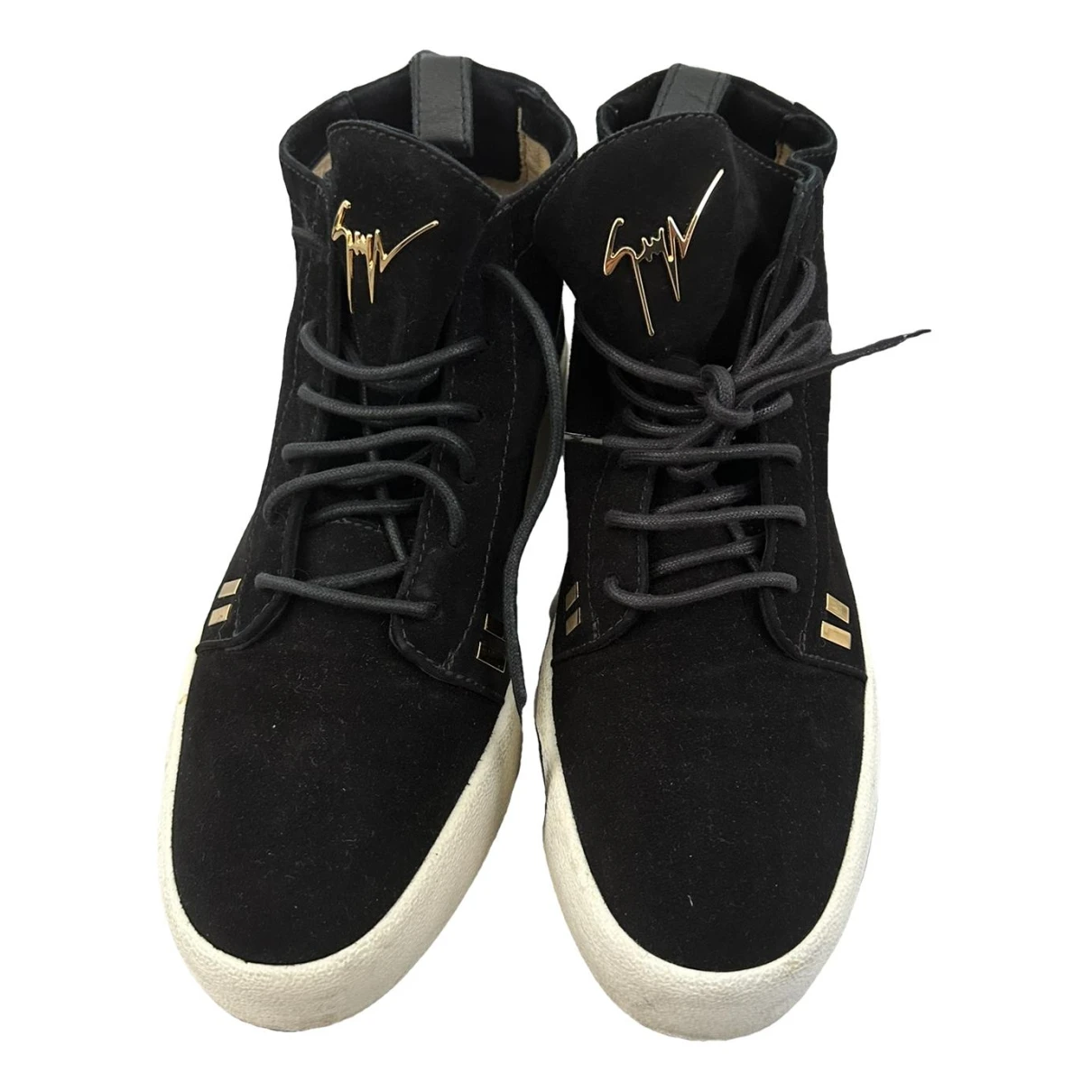 Pre-owned Giuseppe Zanotti Coby High Trainers In Black
