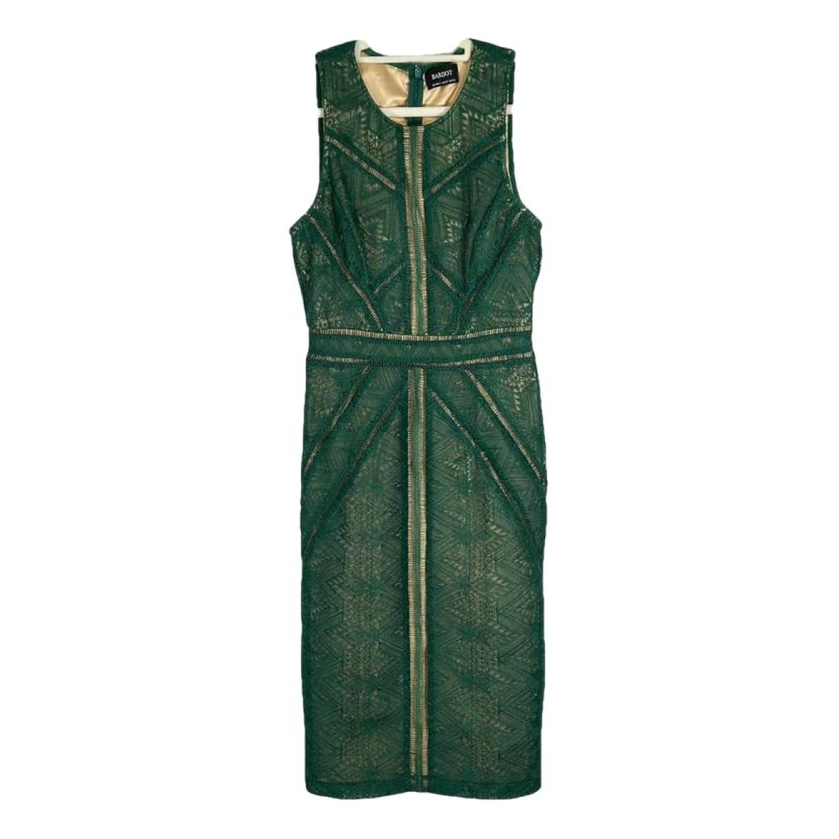 Pre-owned Bardot Mid-length Dress In Green