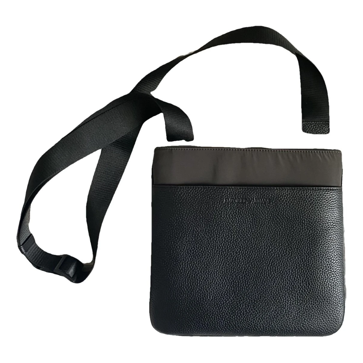Pre-owned Emporio Armani Leather Bag In Black