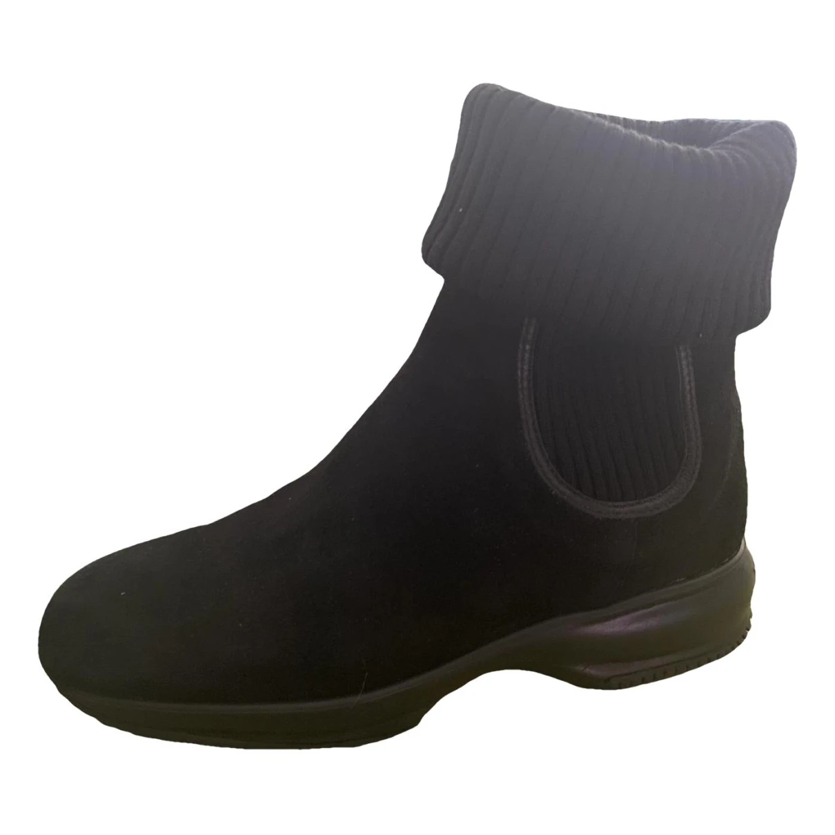 Pre-owned Hogan Boots In Black