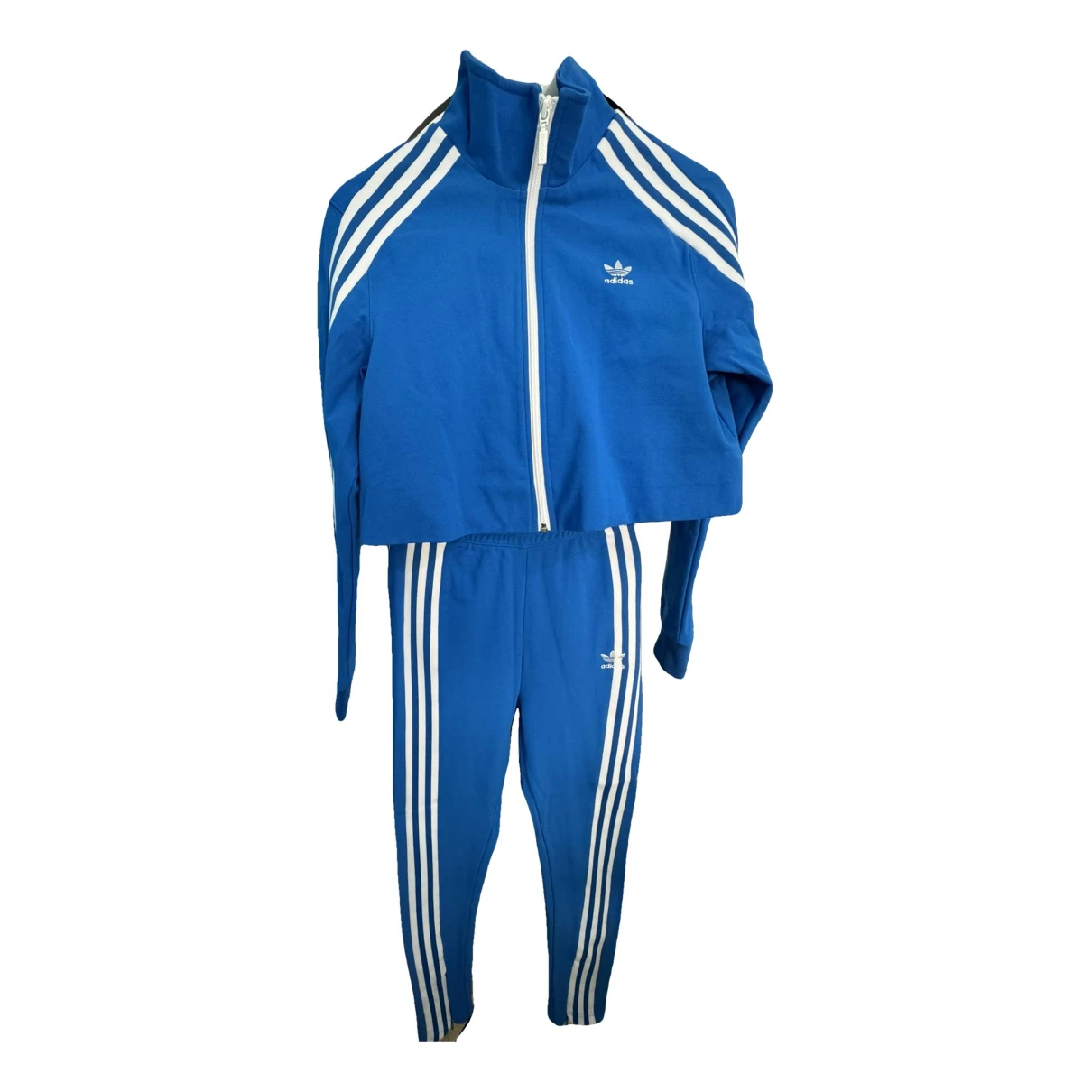 Pre-owned Adidas Originals Straight Pants In Blue