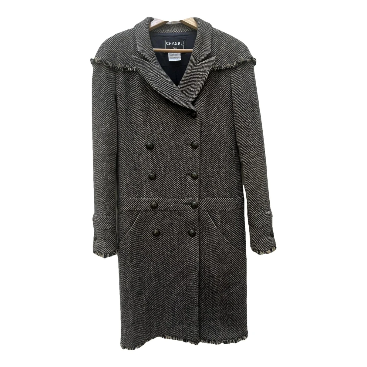 Pre-owned Chanel Cashmere Coat In Brown