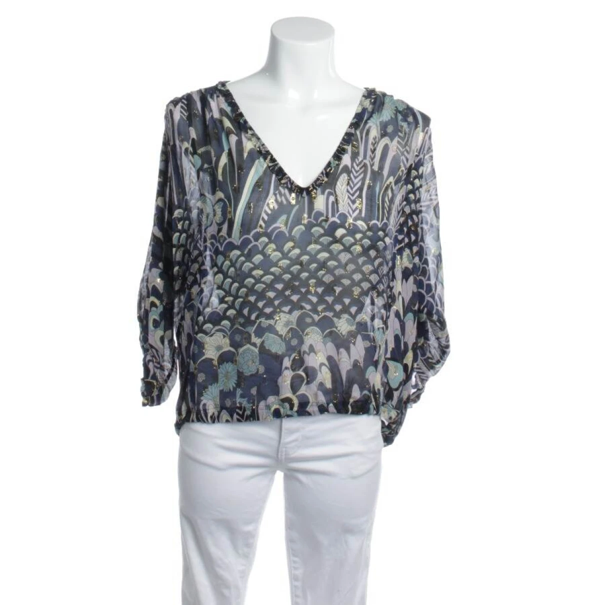 Pre-owned Zadig & Voltaire Silk Blouse In Multicolour