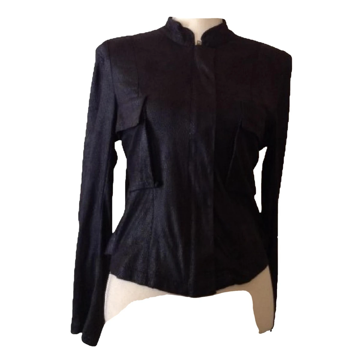 Pre-owned Molly Bracken Short Vest In Black