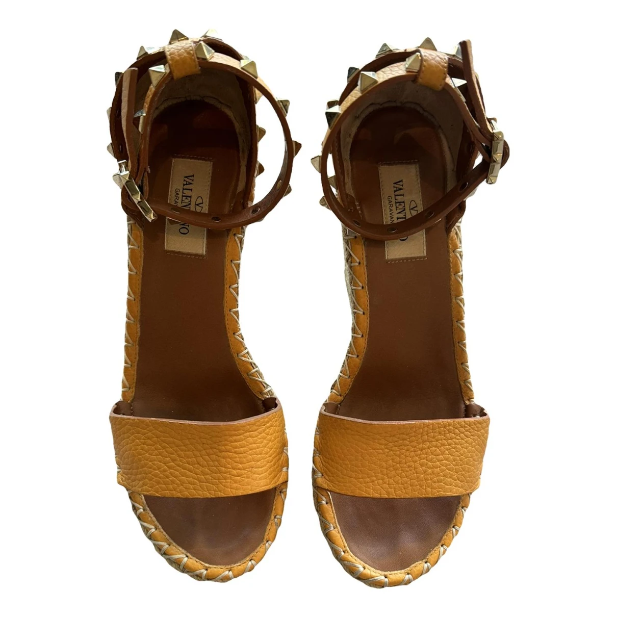 Pre-owned Valentino Garavani Leather Sandals In Other