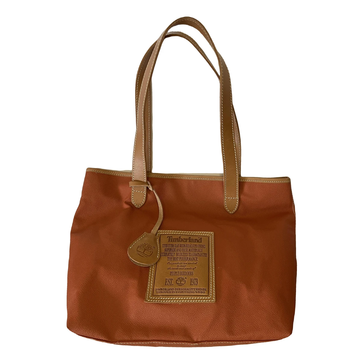 Pre-owned Timberland Cloth Handbag In Orange
