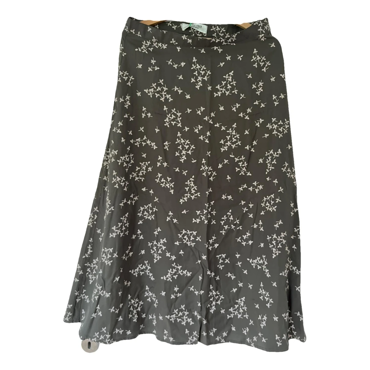 Pre-owned People Tree Mid-length Skirt In Khaki