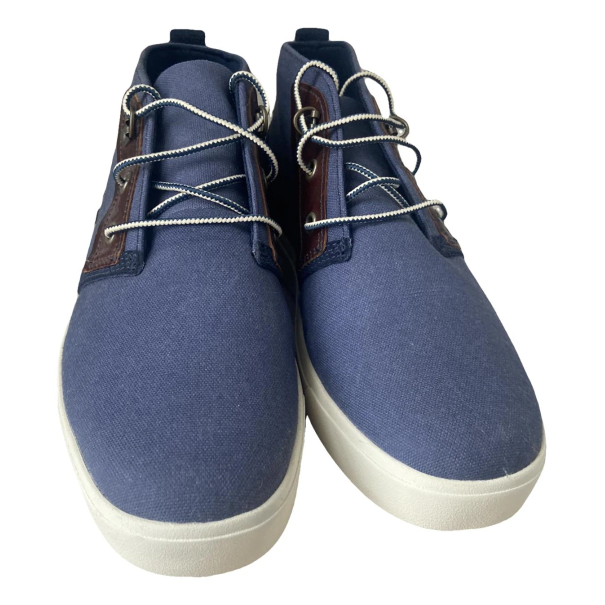 Pre-owned Timberland Cloth Low Trainers In Blue