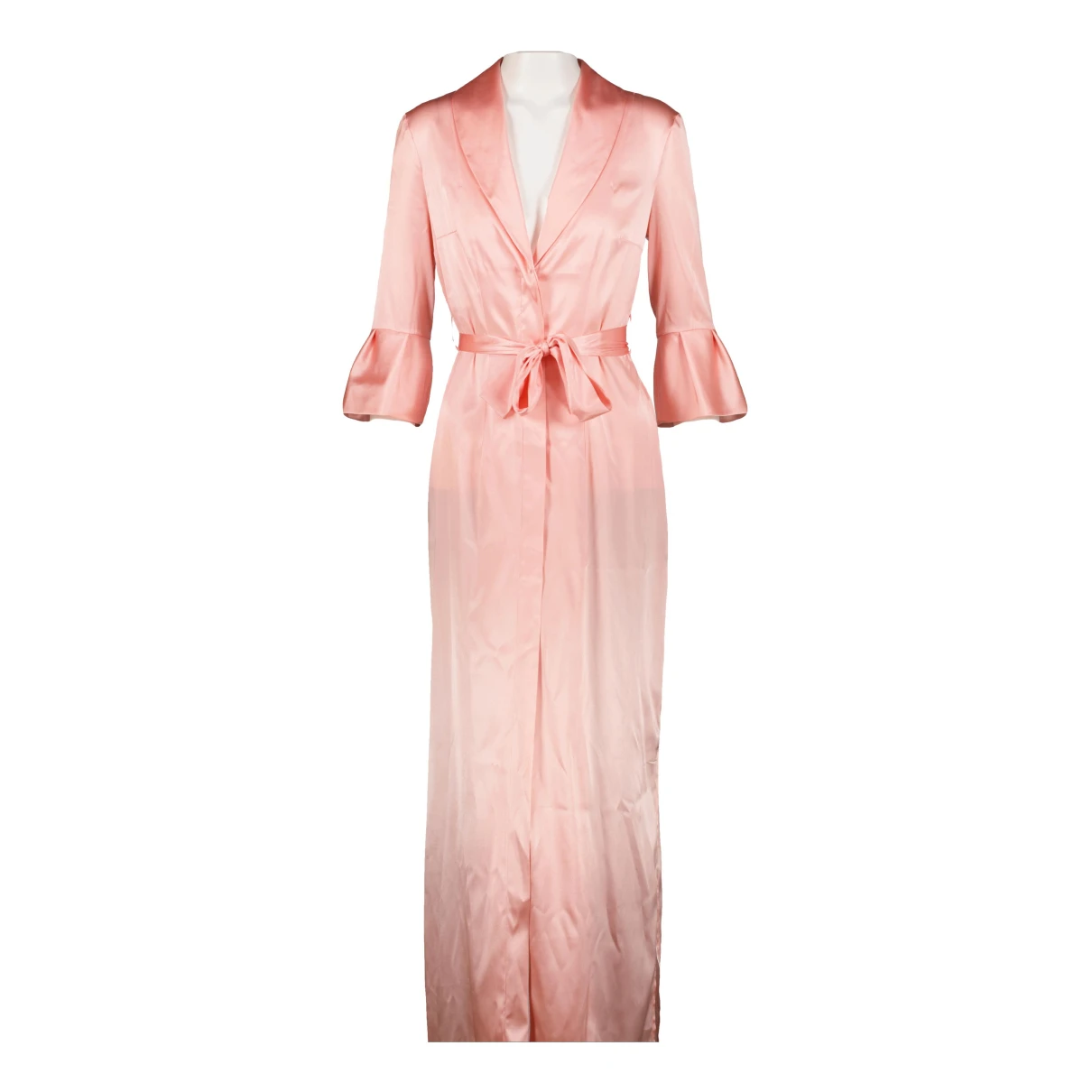 Pre-owned La Perla Silk Maxi Dress In Pink