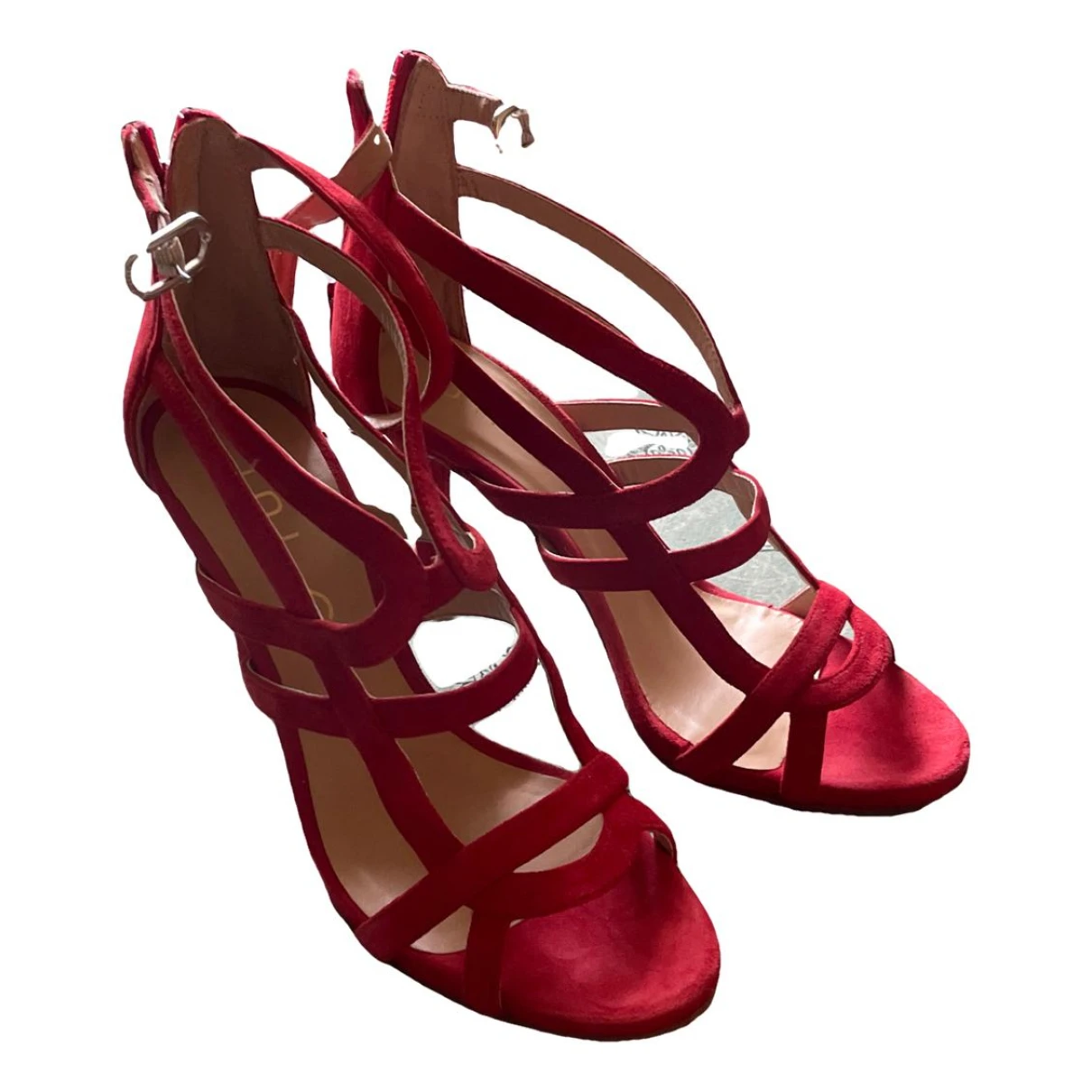 Pre-owned Unisa Sandals In Red