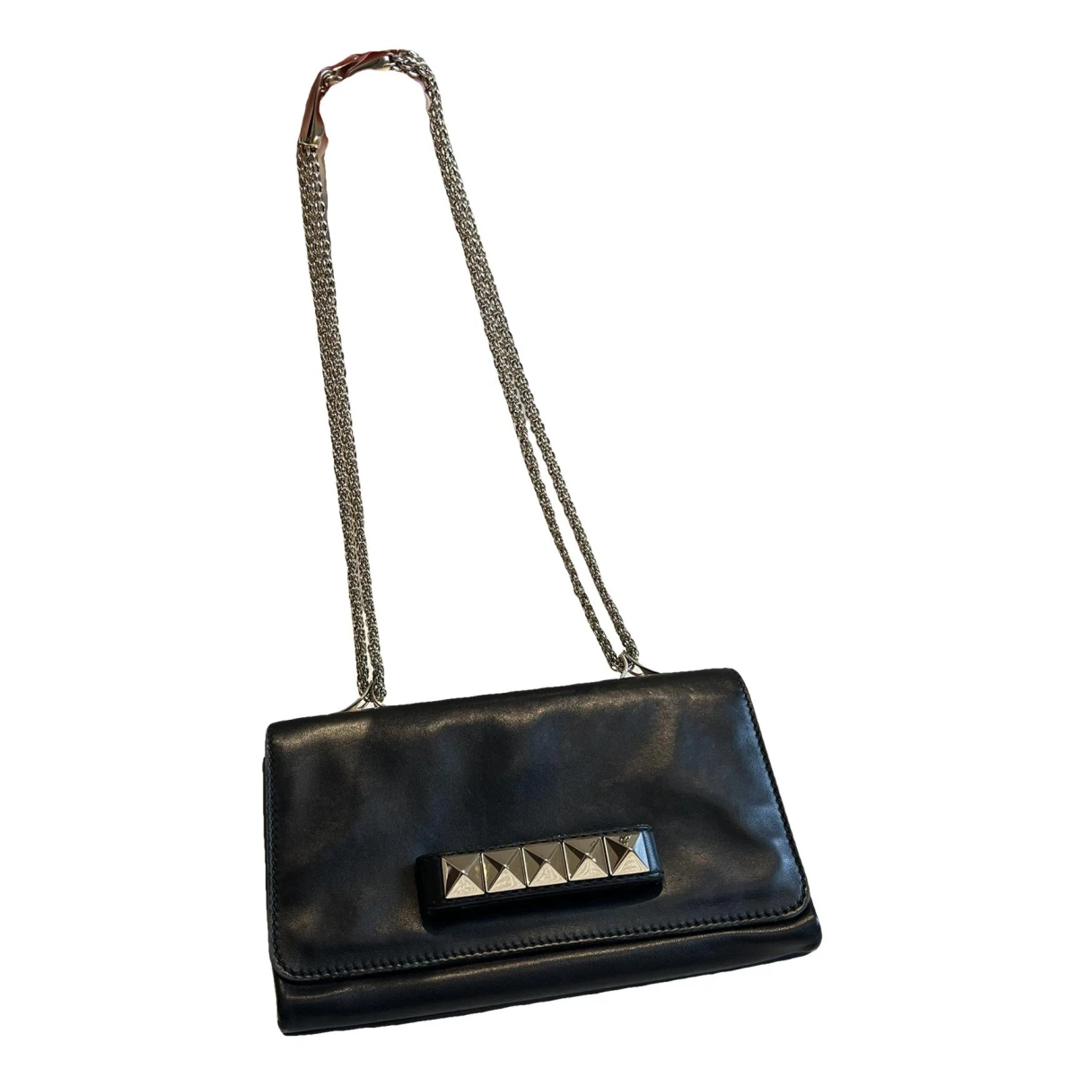 Pre-owned Valentino Garavani Vavavoom Leather Handbag In Black