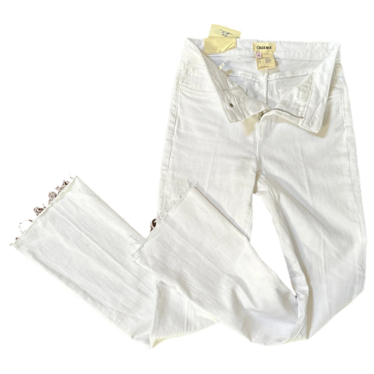 Pre-owned L Agence Bootcut Jeans In White