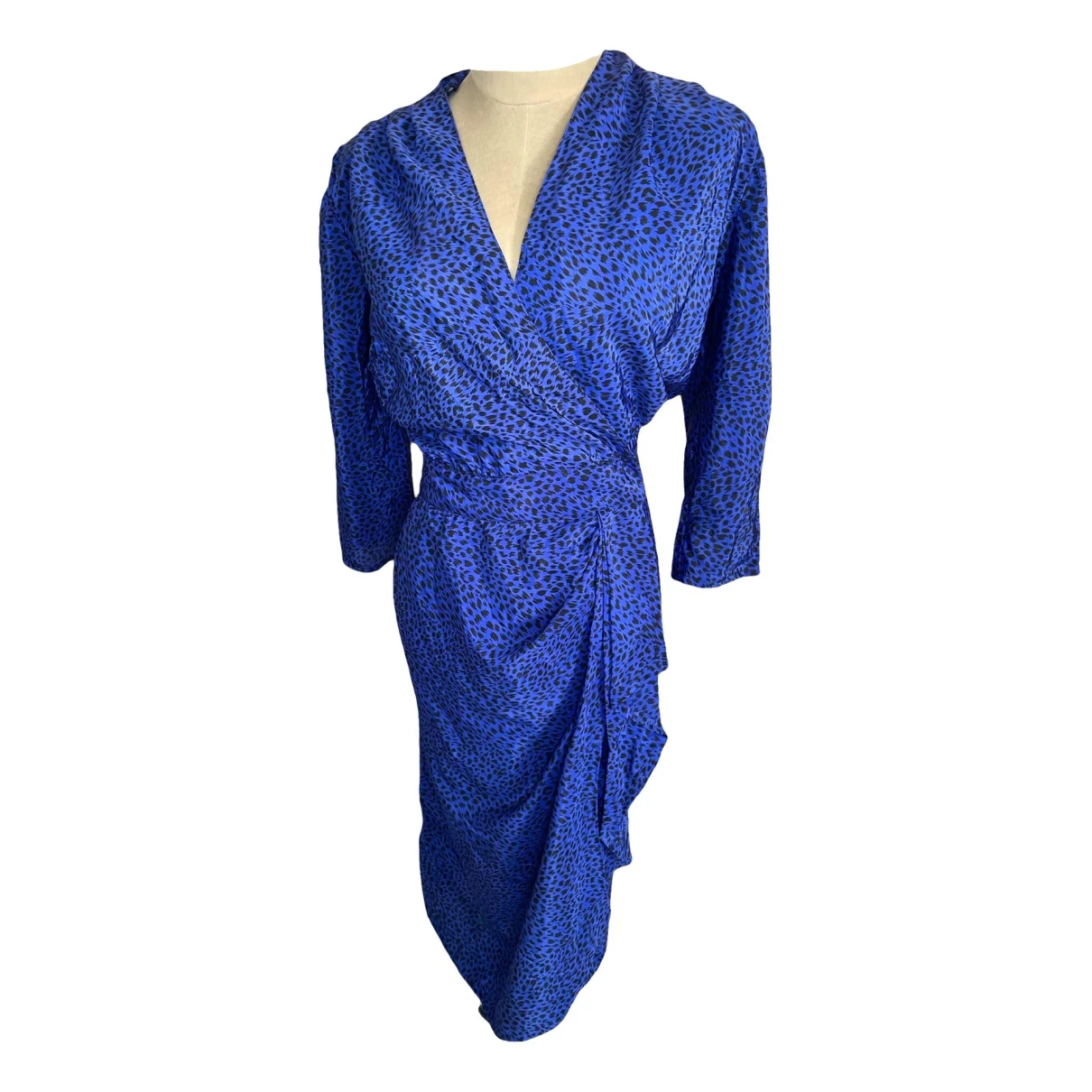 Pre-owned Emanuel Ungaro Mid-length Dress In Blue