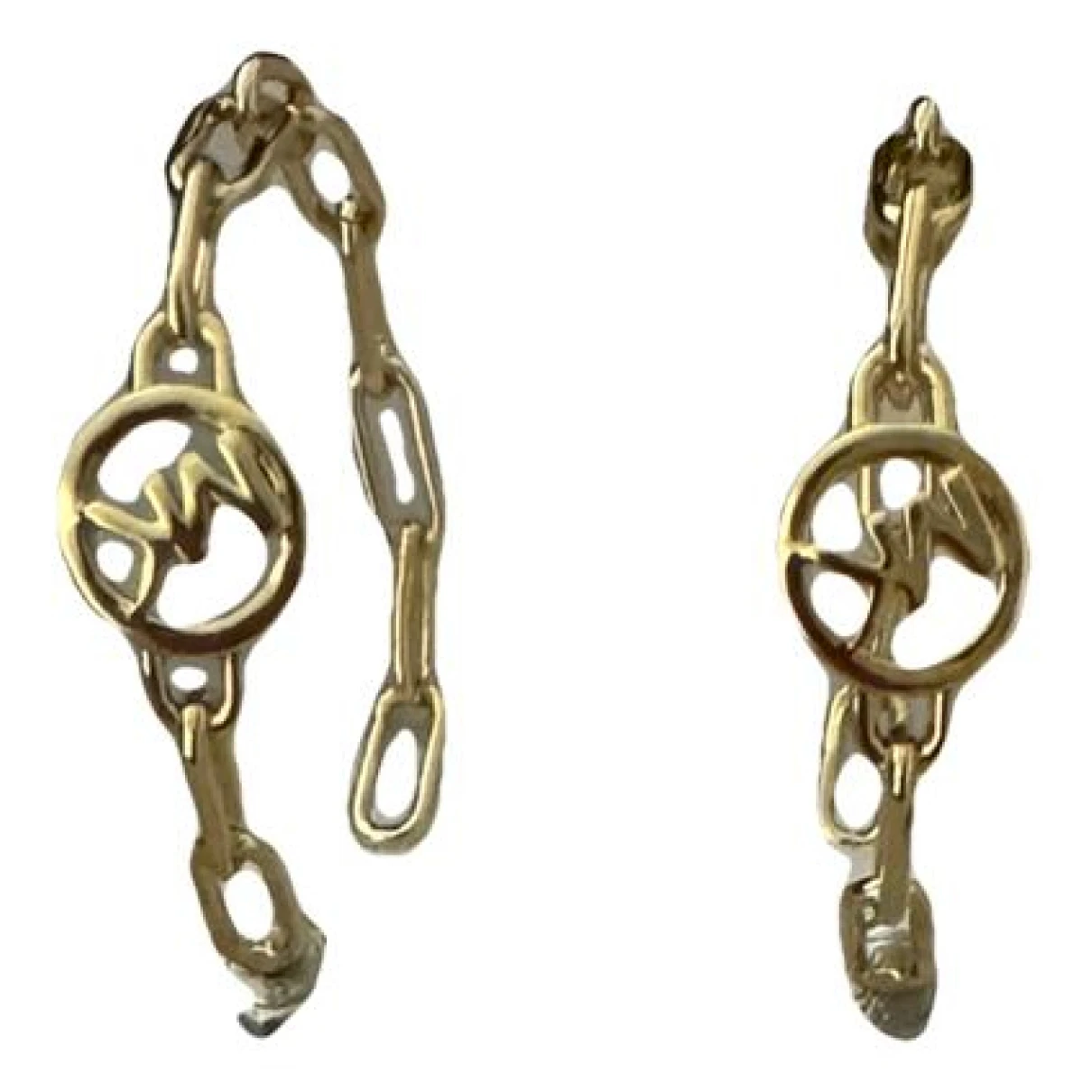 Pre-owned Michael Kors Earrings In Gold