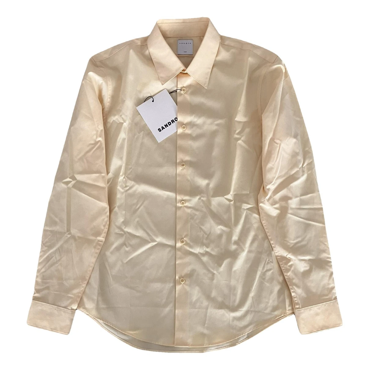 Pre-owned Sandro Spring Summer 2021 Shirt In Yellow