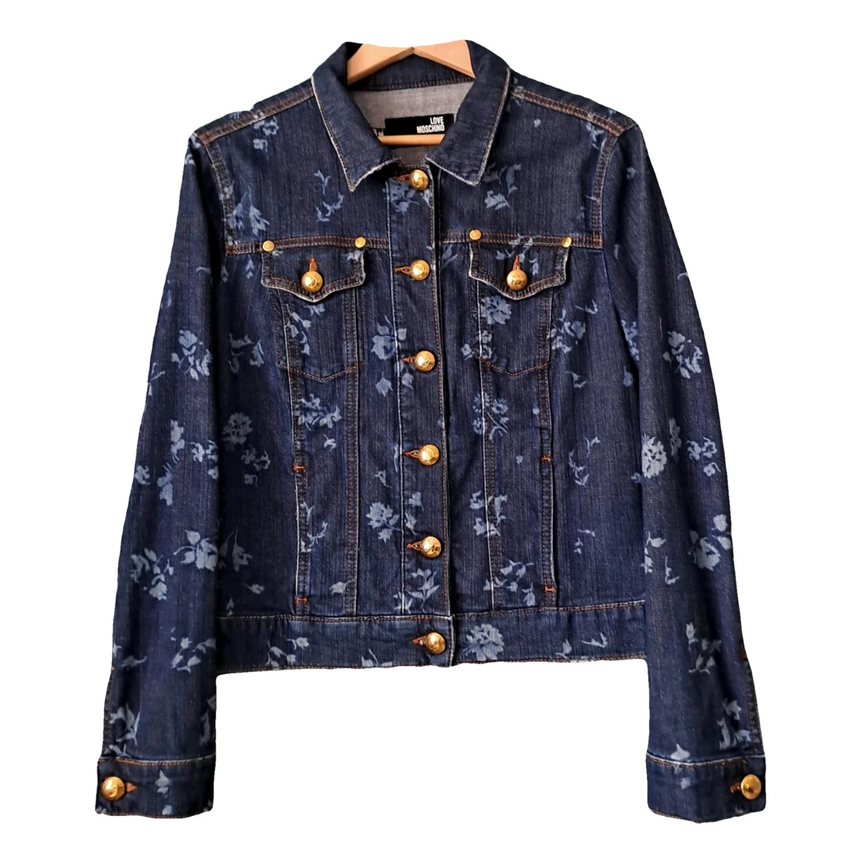 Pre-owned Moschino Love Jacket In Blue