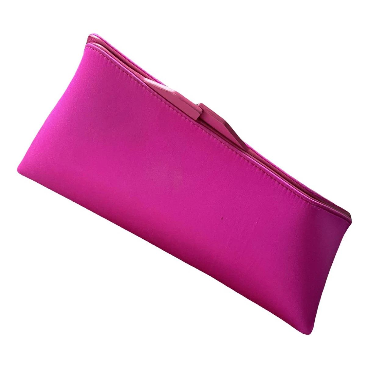 Pre-owned Attico Silk Clutch Bag In Pink