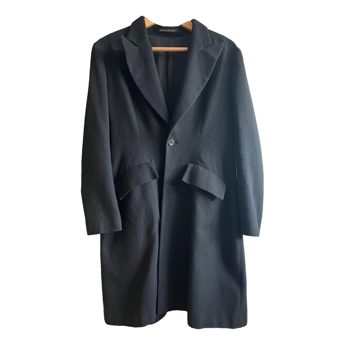 Pre-owned Yohji Yamamoto Wool Suit Jacket In Black