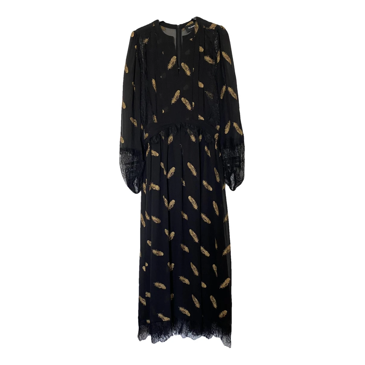 Pre-owned The Kooples Maxi Dress In Black