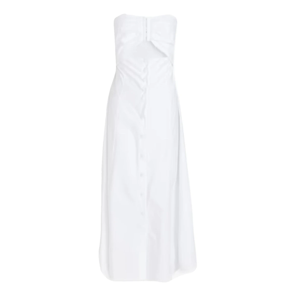 Pre-owned Ba&sh Mid-length Dress In White