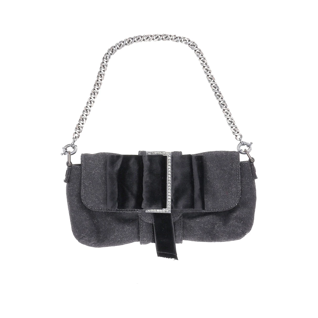 Pre-owned Lanvin Wool Handbag In Grey