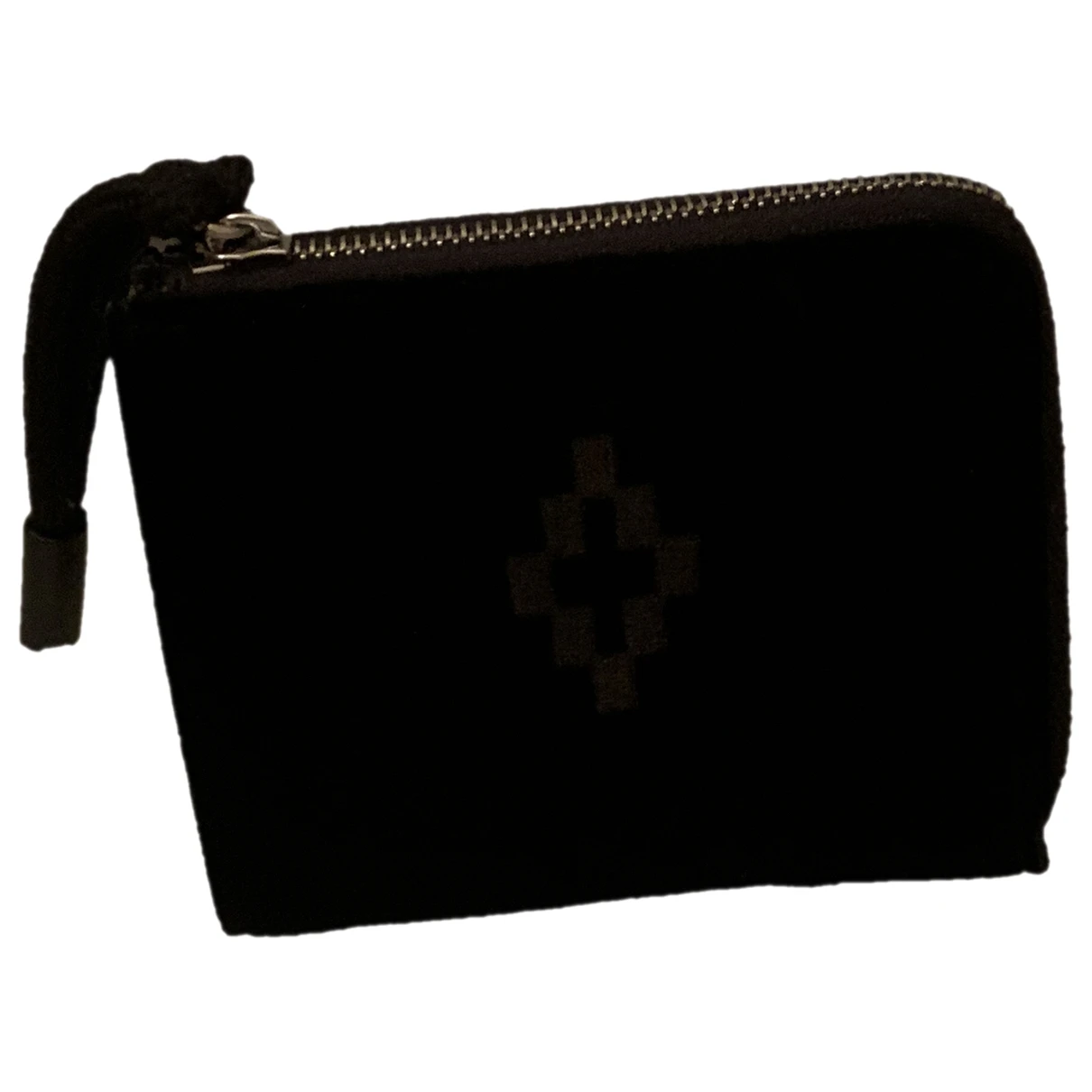 Pre-owned Marcelo Burlon County Of Milan Velvet Small Bag In Black
