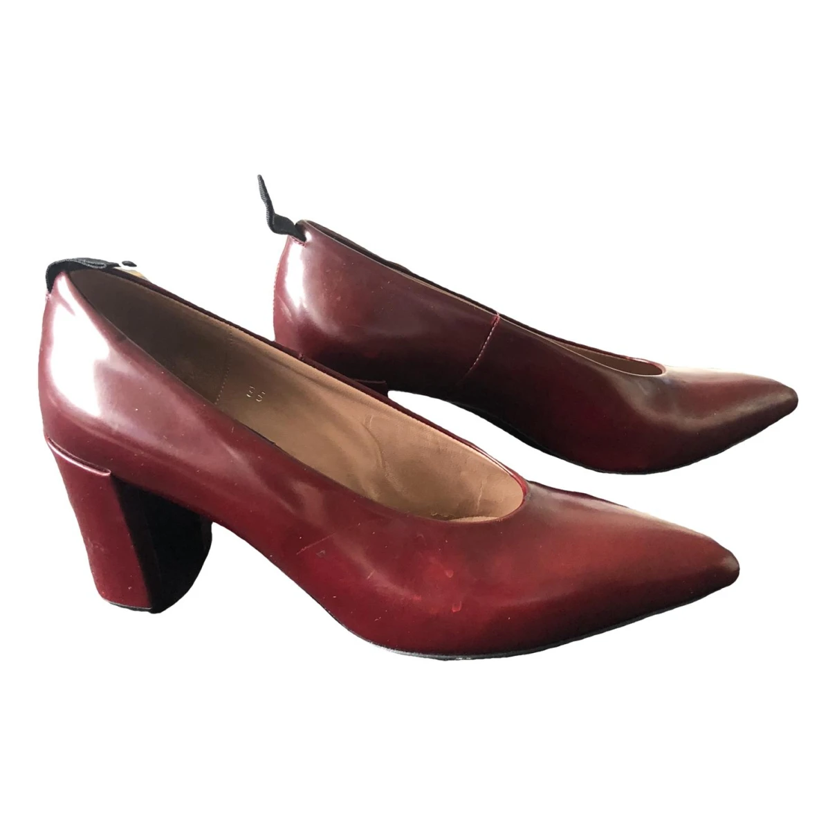 Pre-owned Paul Smith Leather Heels In Burgundy