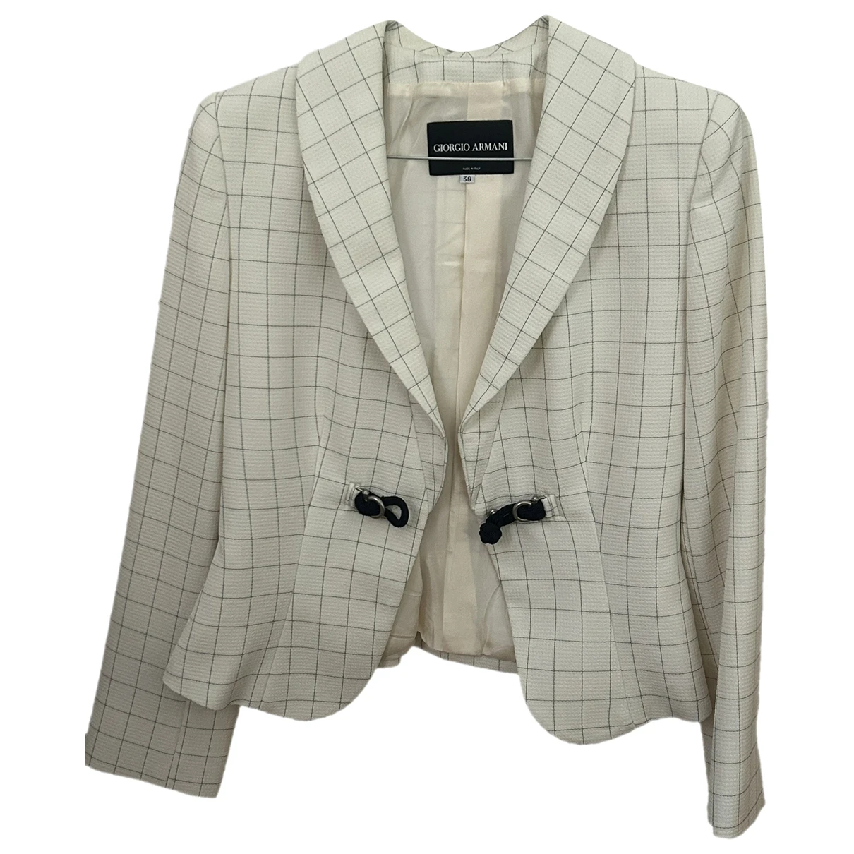 Pre-owned Giorgio Armani Silk Short Vest In White