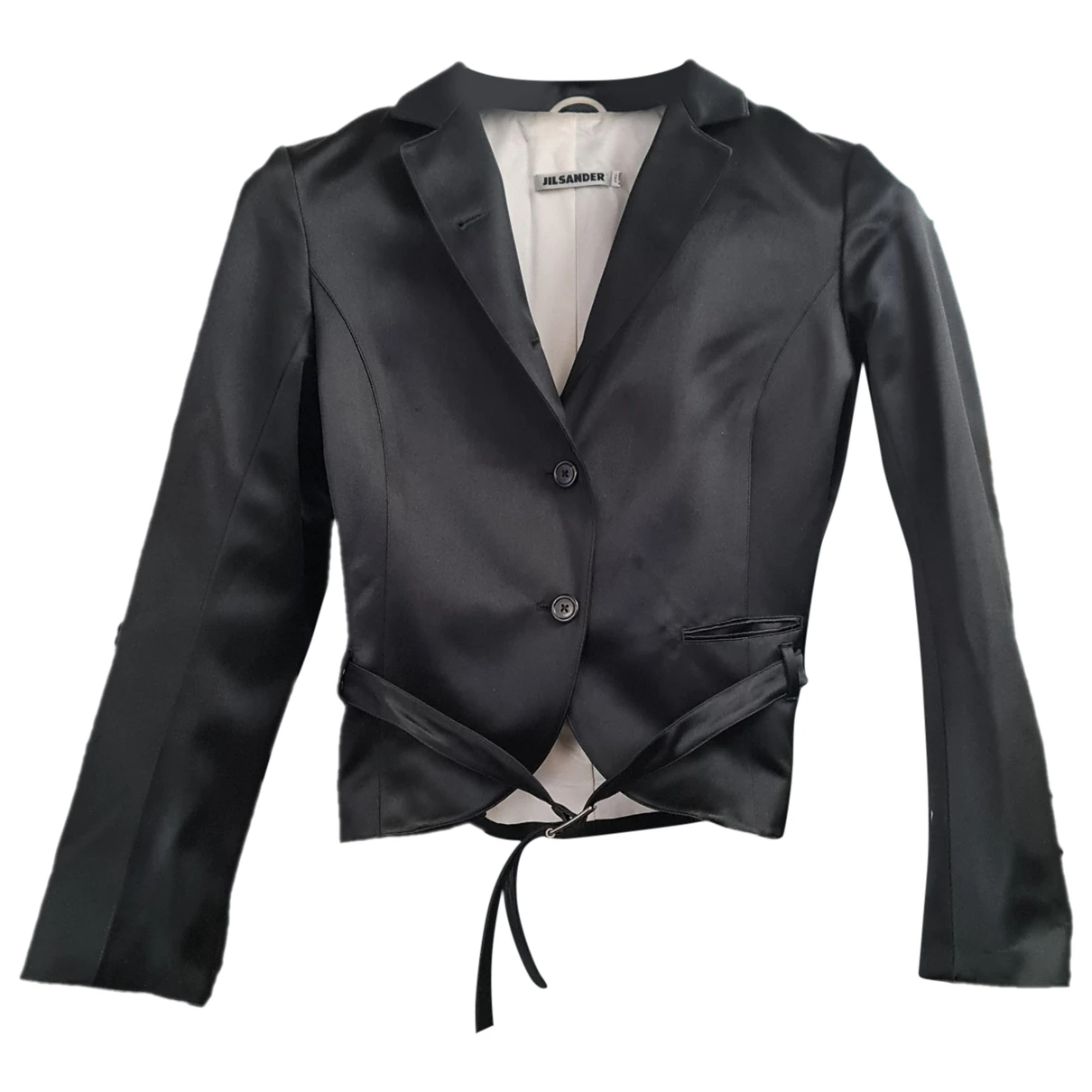 Pre-owned Jil Sander Silk Blazer In Black