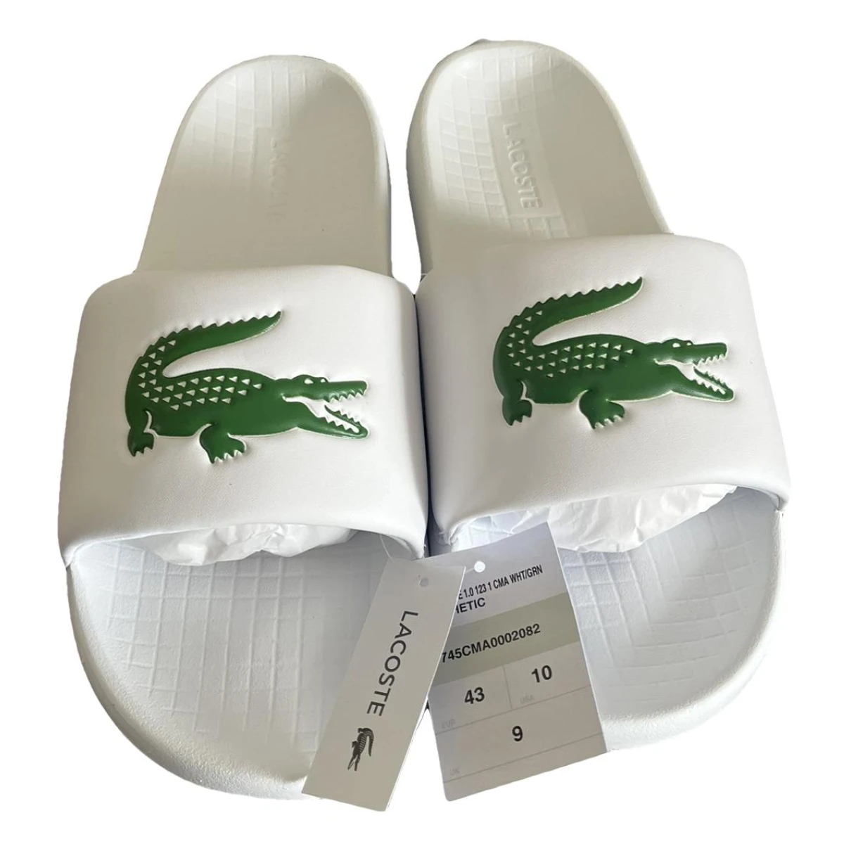 Pre-owned Lacoste Sandals In White